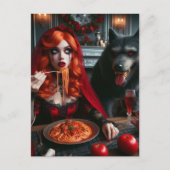 Little Red Dark Fantasy Postkarte (Vorderseite)