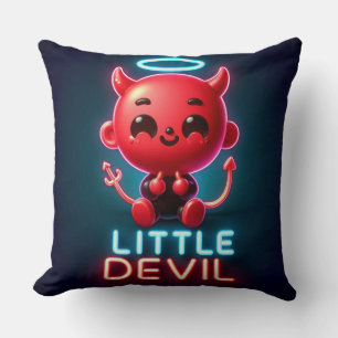 Little Red Devil Halloween Kissen