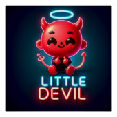 Little Red Devil Halloween Poster (Vorderseite)