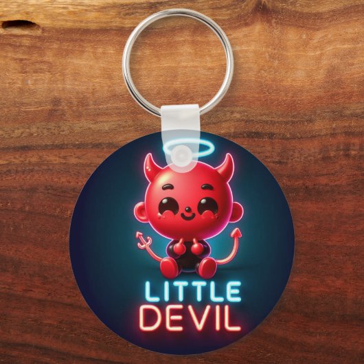 Little Red Devil Halloween Schlüsselanhänger (Vorderseite)