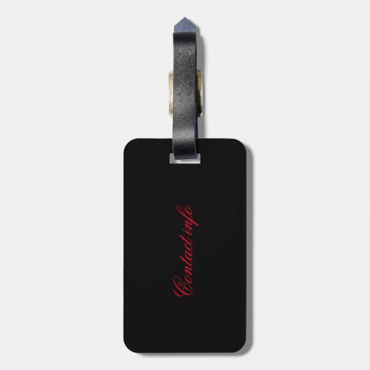 Little Red Devil Thunder_Cove Gepäckanhänger (Rückseite vertikal)