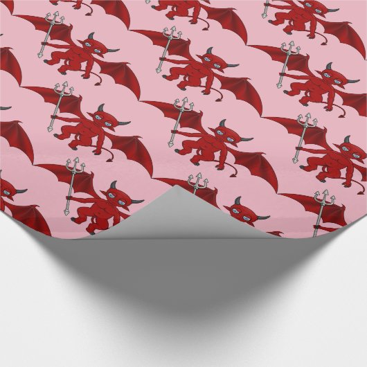 Little Red Devil Thunder_Cove Geschenkpapier (Ecke)