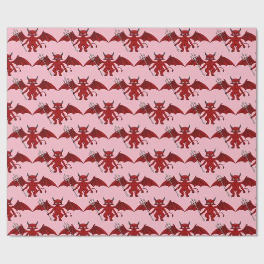 Little Red Devil Thunder_Cove Geschenkpapier (Flach)