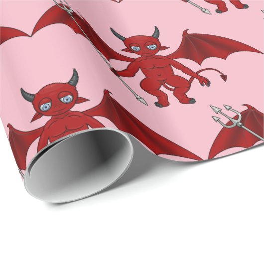 Little Red Devil Thunder_Cove Geschenkpapier (Rolleneckpunkt)