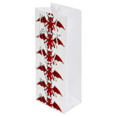 Little Red Devil Thunder_Cove Geschenktüte Für Weinflaschen (Rückseite Schrägansicht)
