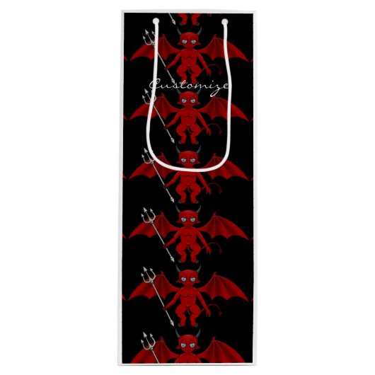 Little Red Devil Thunder_Cove Geschenktüte Für Weinflaschen (Vorderseite)