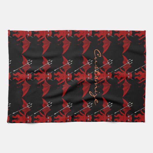 Little Red Devil Thunder_Cove Küchentuch (Horizontal)