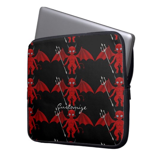 Little Red Devil Thunder_Cove Laptopschutzhülle (Vorderseite Links)