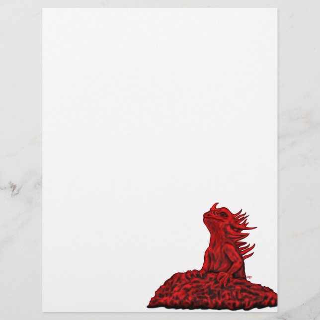 Little Red Dragon Briefbogen (Vorderseite)