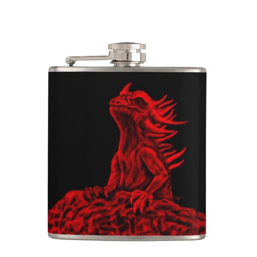 Little Red Dragon Flachmann (Vorderseite)