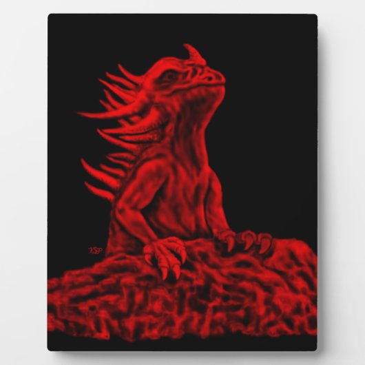 Little Red Dragon Fotoplatte (Vorderseite)