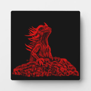 Little Red Dragon Fotoplatte