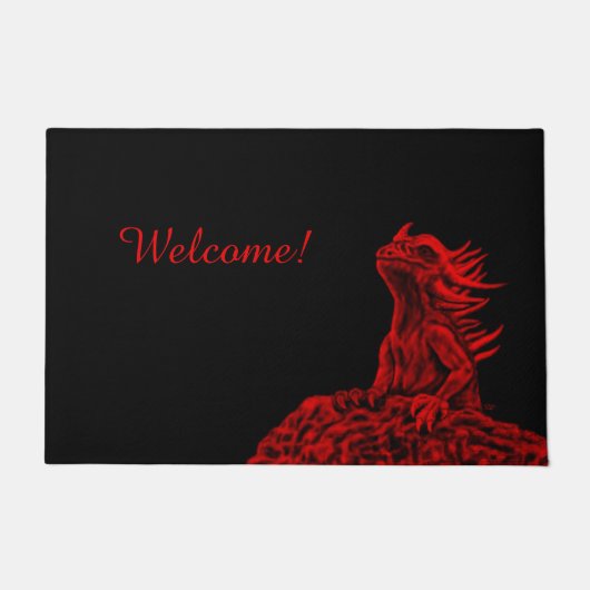Little Red Dragon Fußmatte (Vorderseite)