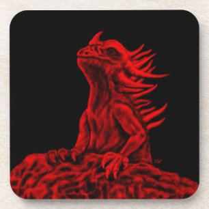 Little Red Dragon Getränkeuntersetzer