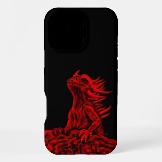 Little Red Dragon iPhone Hülle (Rückseite)