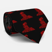 Little Red Dragon Krawatte (Gerollt)