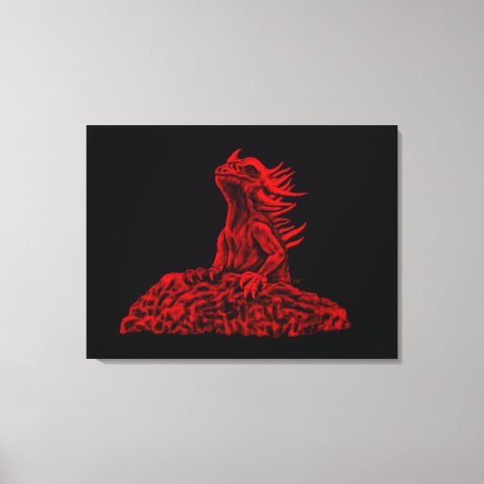 Little Red Dragon Leinwanddruck (Vorderseite)