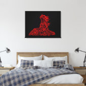 Little Red Dragon Leinwanddruck (Insitu (Schlafzimmer))