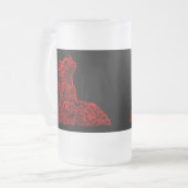Little Red Dragon Mattglas Bierglas (Vorderseite Links)