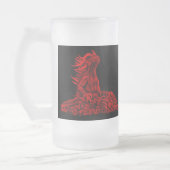 Little Red Dragon Mattglas Bierglas (Links)