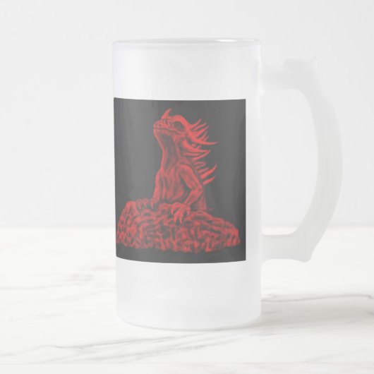 Little Red Dragon Mattglas Bierglas (Rechts)