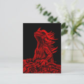 Little Red Dragon Postkarte (Stehend Vorderseite)