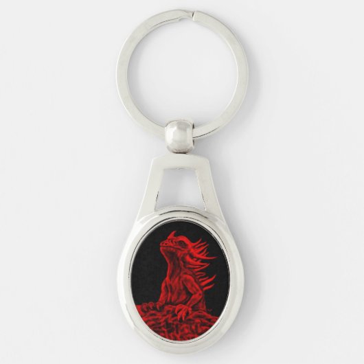 Little Red Dragon Schlüsselanhänger (Vorderseite)