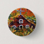 Little Red Fairy House Button (Vorderseite)
