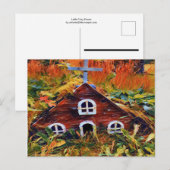 Little Red Fairy House Postkarte (Vorne/Hinten)