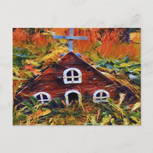 Little Red Fairy House Postkarte (Vorderseite)