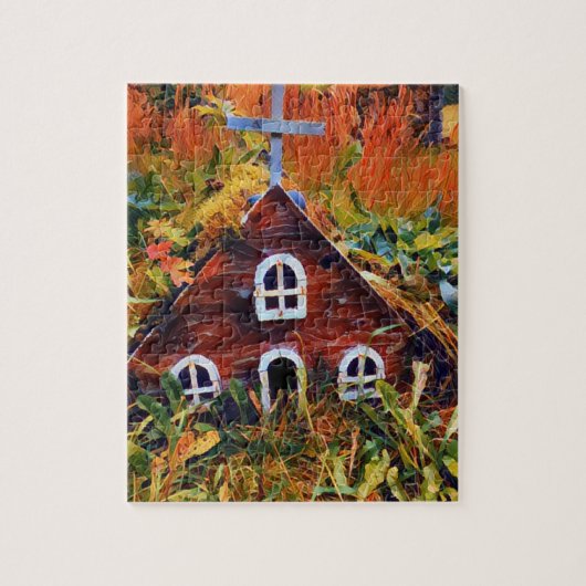 Little Red Fairy House Puzzle (Vertikal)