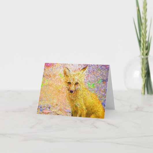 Little Red Fox Art Card Karte (Vorderseite)