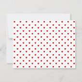 Little Red Heart Wedding Card Einladung (Rückseite)