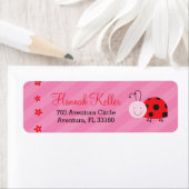 Little Red Ladybug Personalisiert Address Labels (Insitu)