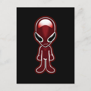 Little Red Man Postcard Postkarte