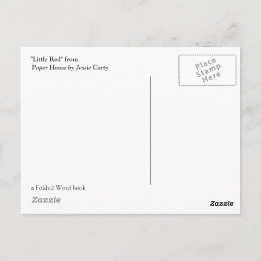 Little Red Postkarte (Rückseite)