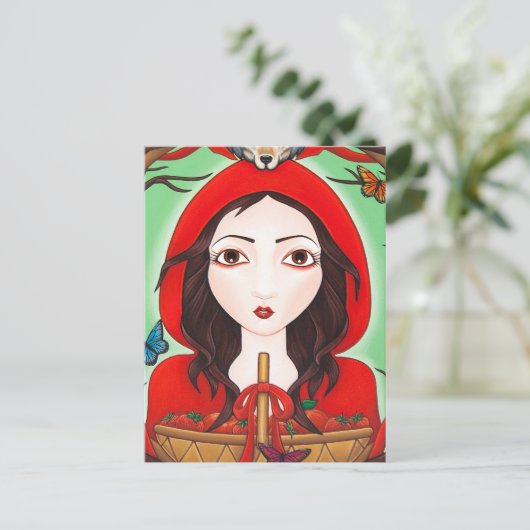 Little Red Postkarte (Stehend Vorderseite)