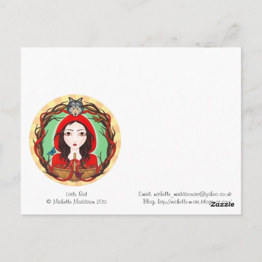 Little Red Postkarte (Rückseite)