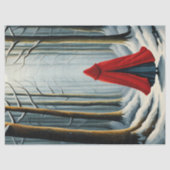 Little red ridding hood Winter Walk Decoupage Seidenpapier (Vorderseite)