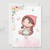 Little Red Riding Hood birthday invitation Einladung (Rückseite)
