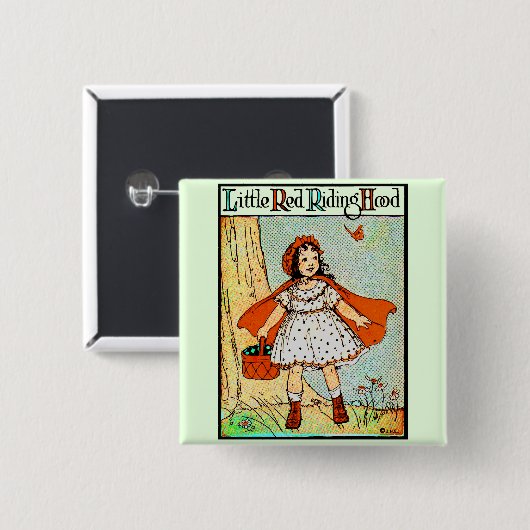Little Red Riding Hood Button (Vorne & Hinten)