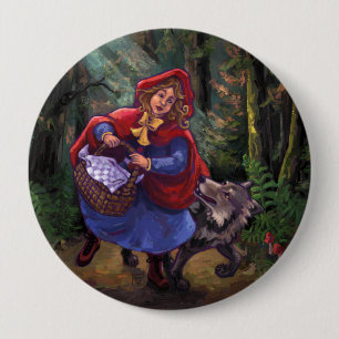 Little Red Riding Hood Button
