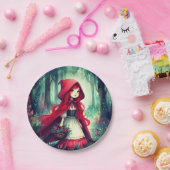 Little Red Riding Hood Dark Forest Birthday Pappteller (Party)