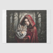 Little Red Riding Hood, der Wolf: die wahre Geschi Seidenpapier (Vorderseite)