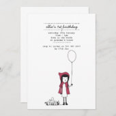 Little Red Riding Hood Einladung (Vorne/Hinten)