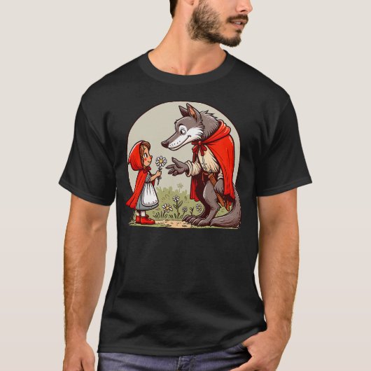 Little Red Riding Hood Fairy Tale Wolf Fairy Tale T-Shirt (Vorderseite)