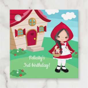 Little Red Riding Hood Fairytale Girls Geburtstag Geschenkanhänger