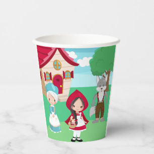 Little Red Riding Hood Fairytale Girls Geburtstag Pappbecher