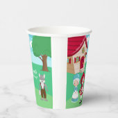 Little Red Riding Hood Fairytale Girls Geburtstag Pappbecher (Rechts)