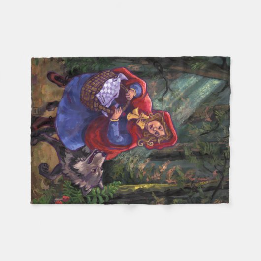 Little Red Riding Hood Fleecedecke (Vorderseite (Horizontal))